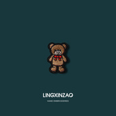 圣诞小熊胸针圣诞节礼物衣服别针配饰精致布艺刺绣背包围巾装 饰品