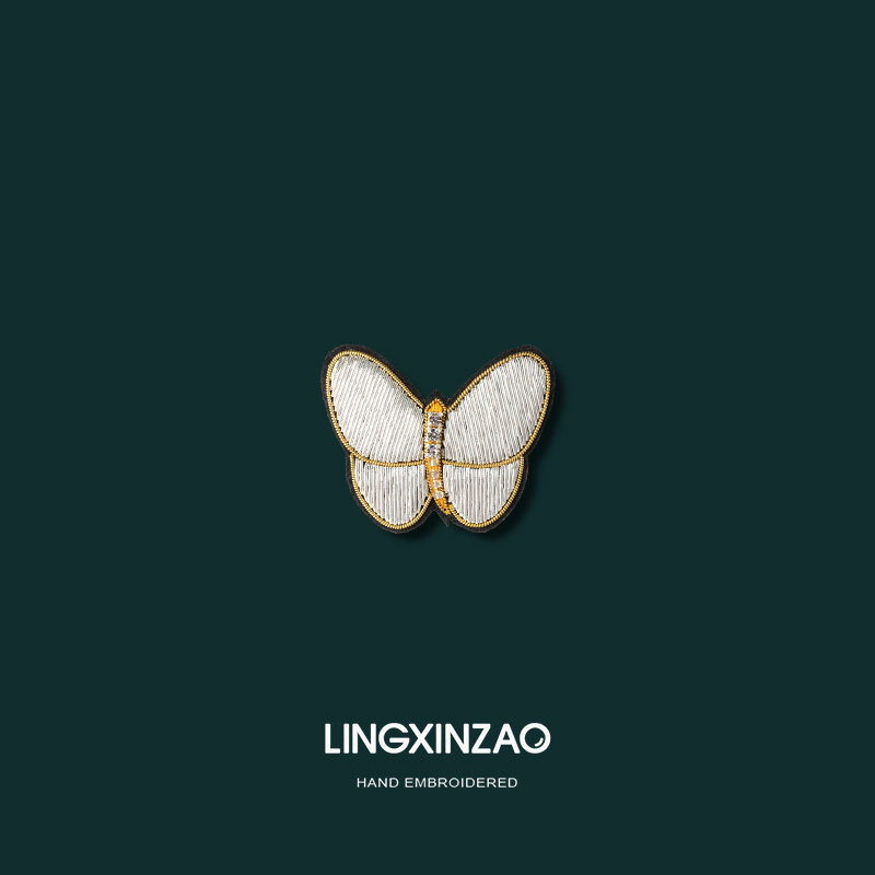 灵心造印度丝手工刺绣银色蝴蝶胸针胸花高级感气质轻奢别针配饰潮,饰品/流行首饰/时尚饰品新,胸针,淘宝优惠券,粉丝福利购,淘宝优惠卷