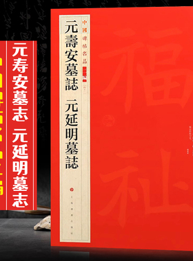 元寿安墓志元延明墓志中国碑帖名品二编43繁体旁注释文历代集评毛笔书法字帖成人学生临摹练古帖范本上海书画出版社42页
