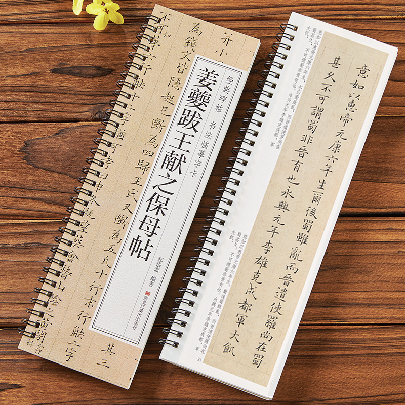 姜夔跋王献之保母帖经典碑帖书法临摹字卡小楷毛笔书法字帖简体旁注原色原帖全文成人学生初学者基础入门近距离临摹字卡黑龙江美术