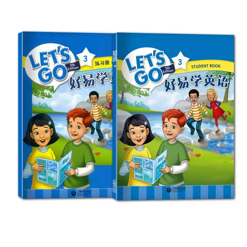 牛津LET'S GO第五版 好易学英语 3级/三级 含学生用书练习册音频动画视频少儿英语自学培训零基础入门小学中低年级上海教育出版社