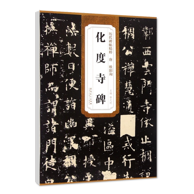 正版唐欧阳询化度寺碑历代碑帖精粹 楷书毛笔碑帖字帖作品集薛元明编唐代名家书法临摹练字帖安徽美术出版社