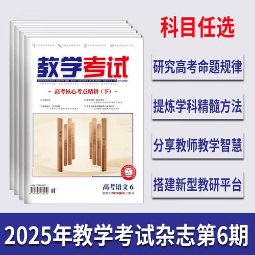 2025教学考试杂志高考专题第2/3/4/5/6期 高考语文6高考专题突破高中语文英语数学物理化学生物政治历史地理强化教育智能研究院