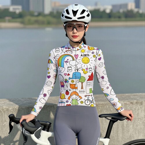 AURX骑行服高弹修身显瘦透气排汗