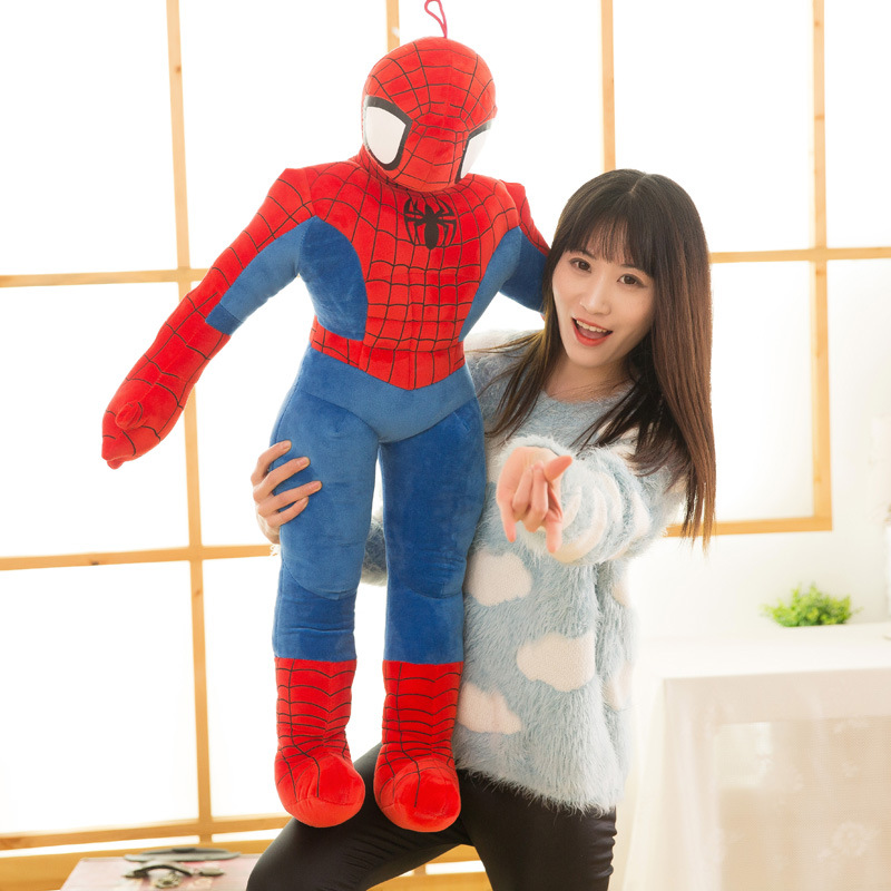 蜘蛛侠玩偶公仔抱枕睡觉娃娃大号男孩生日礼物批发儿童绒玩具