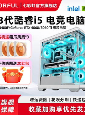 七彩虹电脑主机i5 13400f 230F RTX5060ti RTX5060 8G RTX5070显卡组装电脑台式机全家桶游戏整机硬件diy机