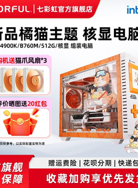 七彩虹橘猫主机 12100 12400 13400 14700 265K 核显支持rtx4060 5060ti 8g 5070显卡台式机电脑diy组装机