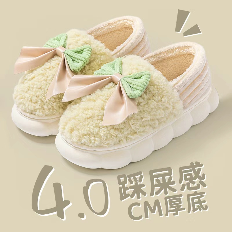 包跟棉拖鞋女款2025新款秋冬季室内家居防滑保暖毛绒月子棉鞋女士