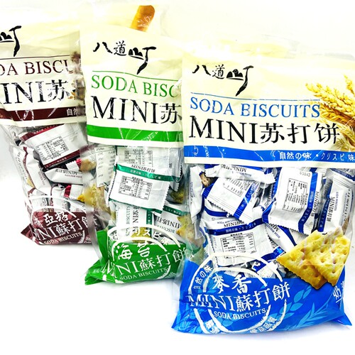 八道麦香mini迷你苏打饼海苔