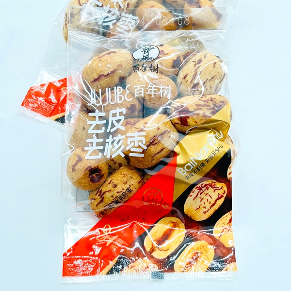 百年树去皮去核枣即食脱皮红枣500克小包装零食水果枣干休闲零食