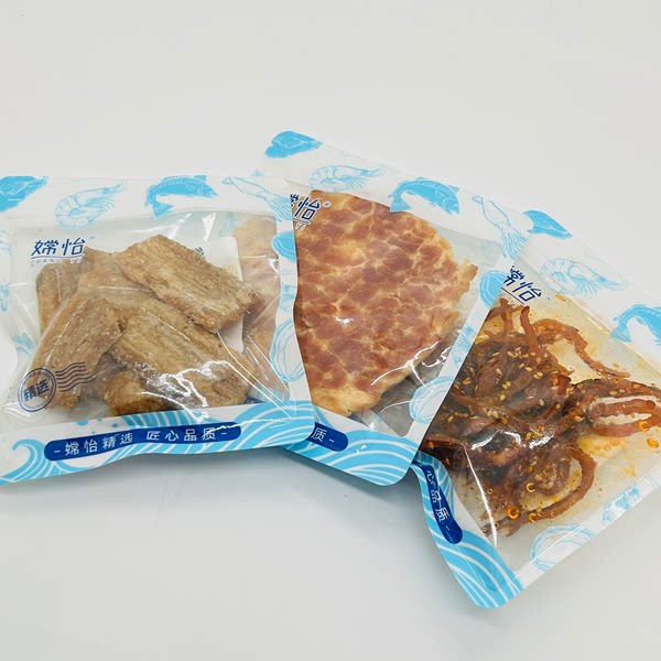嫦怡香酥带鱼香辣鳗鱼丝黄金烤鱼片狮子鱼500g即食海鲜小零食解馋