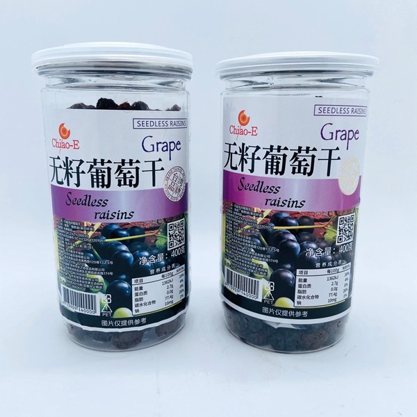 chiao-e 巧益葡萄干无籽葡萄干400g 果干蜜饯零食 满2瓶包邮