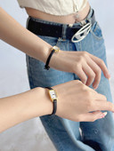 日本进口机芯手表女麦穗小金表休闲复古纱荣子同款 小巧石英腕表女