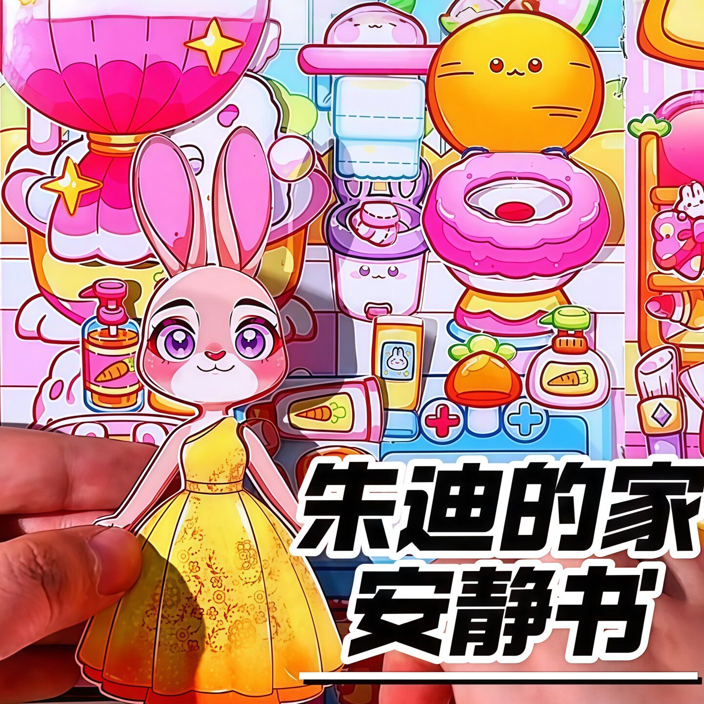 安静书疯狂动物朱迪狐兔尼克的家换装场景女孩玩具过家家趣味互动