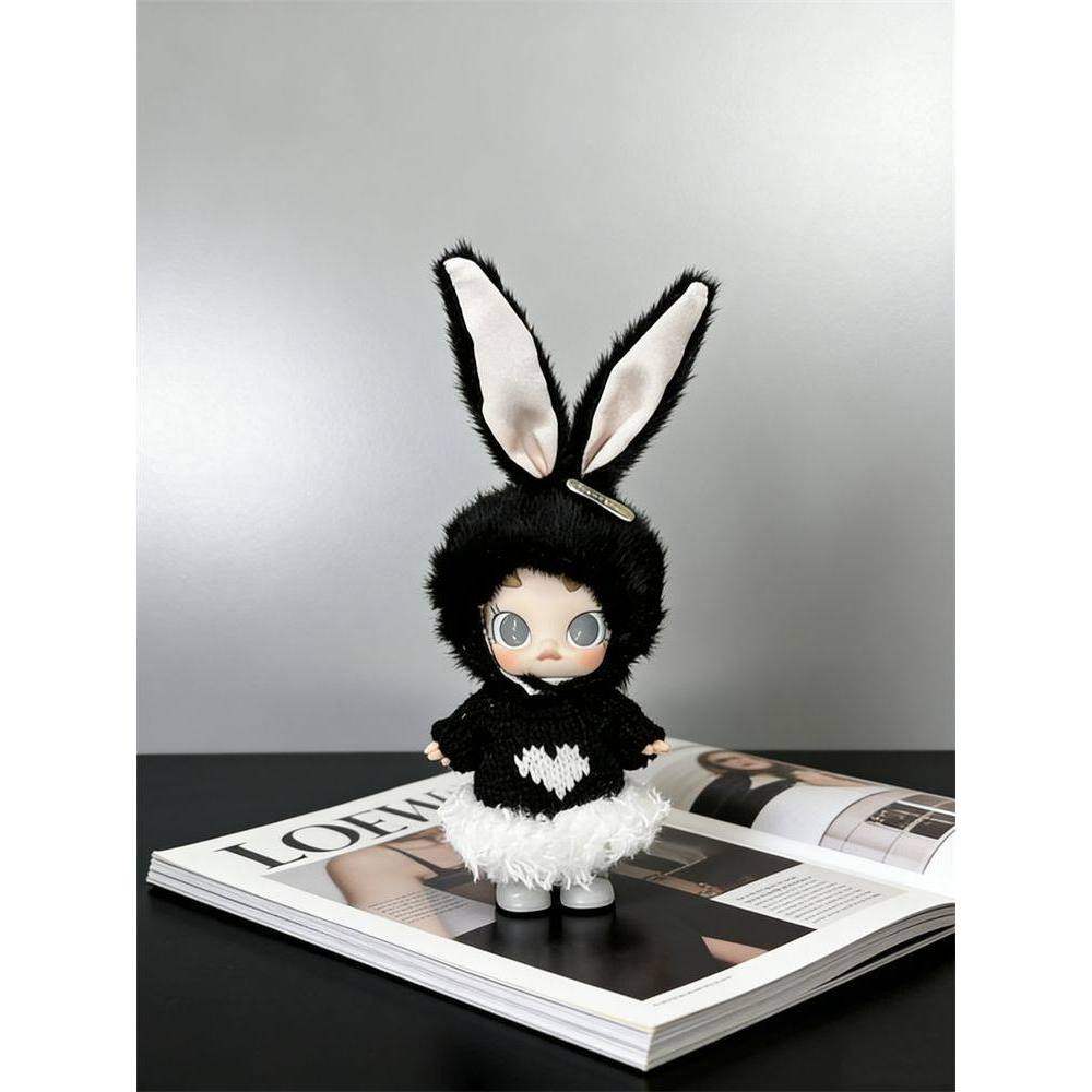 Molly积极入冬baby molly可爱娃衣着替玩偶衣服套装黑色兔子头套,模玩/动漫/周边/娃圈三坑/桌游,潮玩娃衣,淘宝优惠券,粉丝福利购,淘宝优惠卷