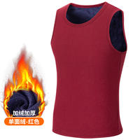 Winter velvet vest, men's thick thermal underwear, waistcoat, top, tight vest, youth plus-size base layer shirt thumbnail 5