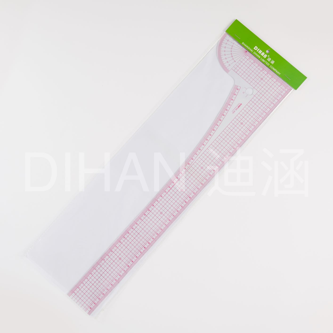 迪涵/DIHAN 3850 日系L尺 带量角器直角尺 放码尺打版尺放码尺
