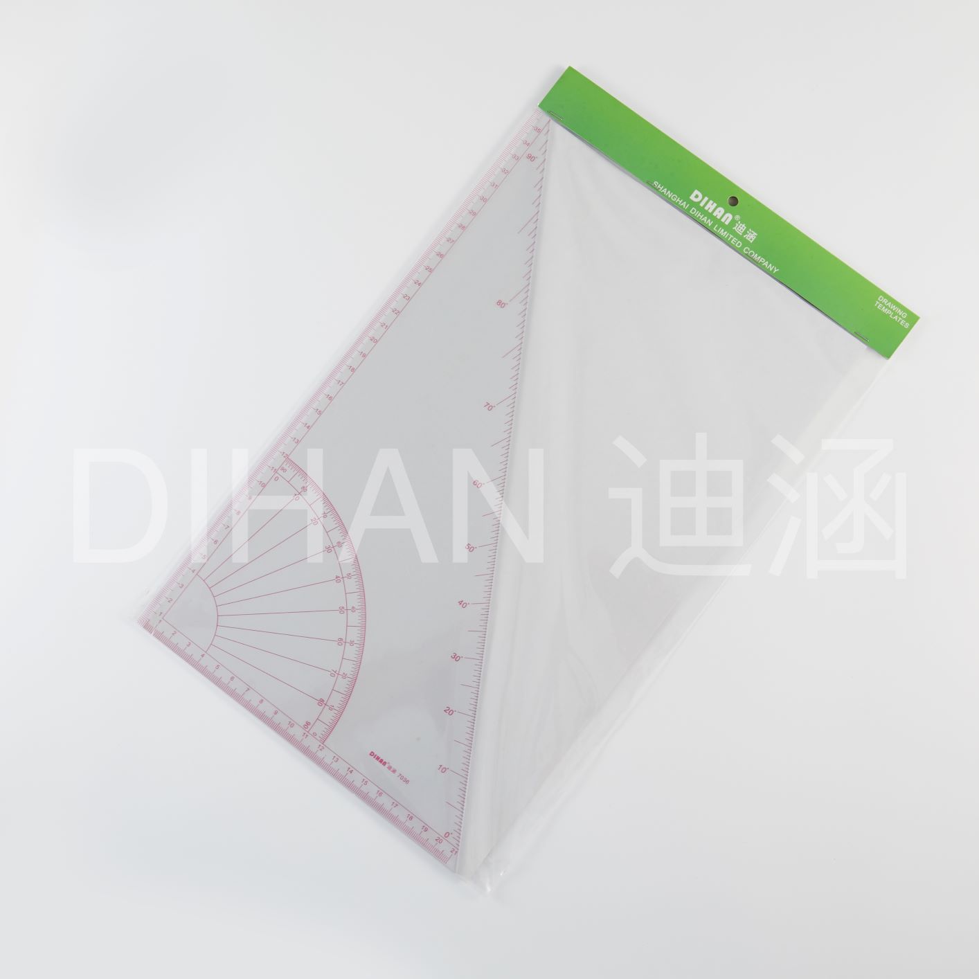 迪涵/DIHAN 大型三角形量角器 7036 多功能三角尺 服装设计三角板