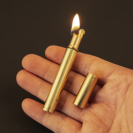 全铜煤油打火机 便携煤油打火机可放进烟盒里的煤油打火机送煤油