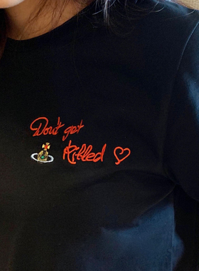 【现货】 薇薇安vivi西太后土星刺绣 t shirt