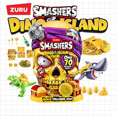 zuru新款黄金骷髅头恐龙蛋盲盒