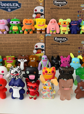 正版Fuggler牙齿怪兽丑萌搞怪盲盒儿童迷你玩偶牙宝怪兽公仔礼物