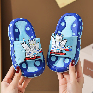 居家防滑拖鞋 无限赛罗拖鞋 男孩凉拖鞋 儿童男童夏季 宝宝 奥特曼拖鞋