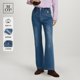 时髦前贴袋高腰显瘦微喇牛仔长裤 Marc 女 MOP2026春季 新款 Polo