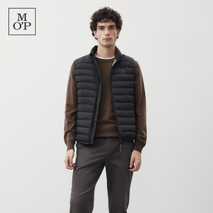 Marc O'Polo/MOP冬季新款气质立领轻薄羽绒马甲百搭保暖外套男士