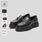 欧洲进口真皮乐福鞋 Polo Marc MOP冬季 新款 头层牛皮豆豆鞋 子女