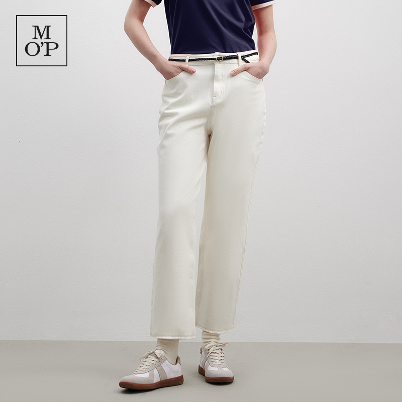 【蒋梦婕同款】Marc O'Polo/MOP品牌经典直筒水洗法棍牛仔裤女士