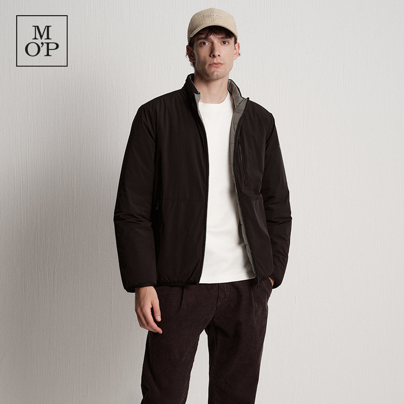 Marc O'Polo/MOP冬季新款气质保暖防风立领双面穿棉服外套男夹克