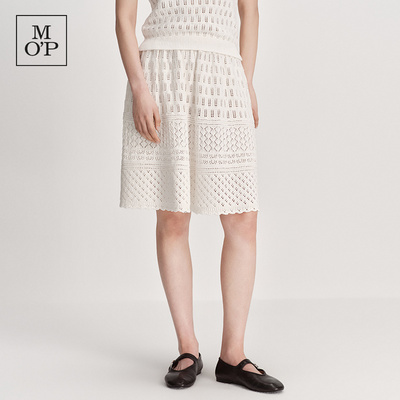 MOP时尚设计钩针花边半裙女