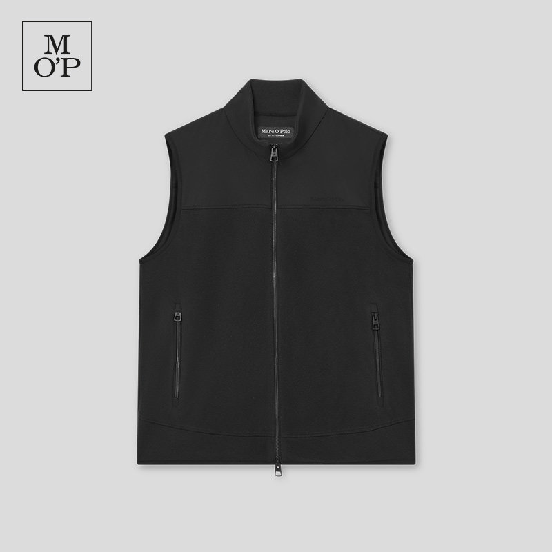 Marc O'Polo/MOP2026冬新款气质立领拉链抓绒马甲简约通勤外套男