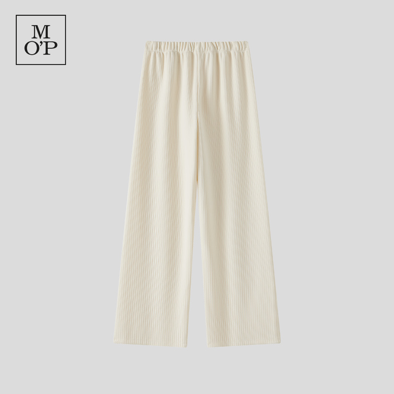 MOP灯芯绒直筒裤针织裤女