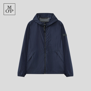 Marc O'Polo/MOP【商场同款】夏季新款短款吸湿防晒服连帽夹克男