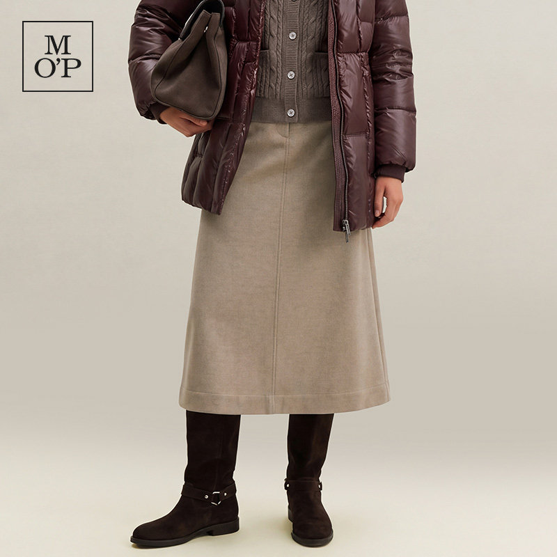 Marc O'Polo2026冬季新款气质半身裙含羊绒A字裙休闲针织半裙女