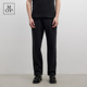 男 纯棉黑色宽松弹力直筒针织休闲裤 汤圆TOYO MOP2025春夏新款