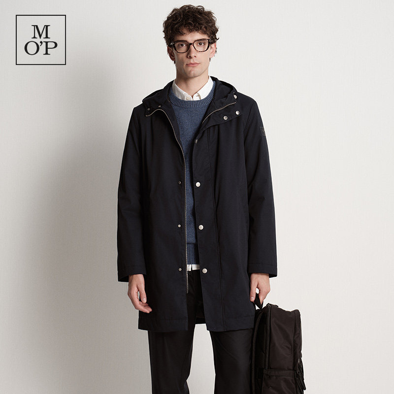 Marc O'Polo/MOP2025冬季新款连帽设计风外套衣保暖棉服男士上衣