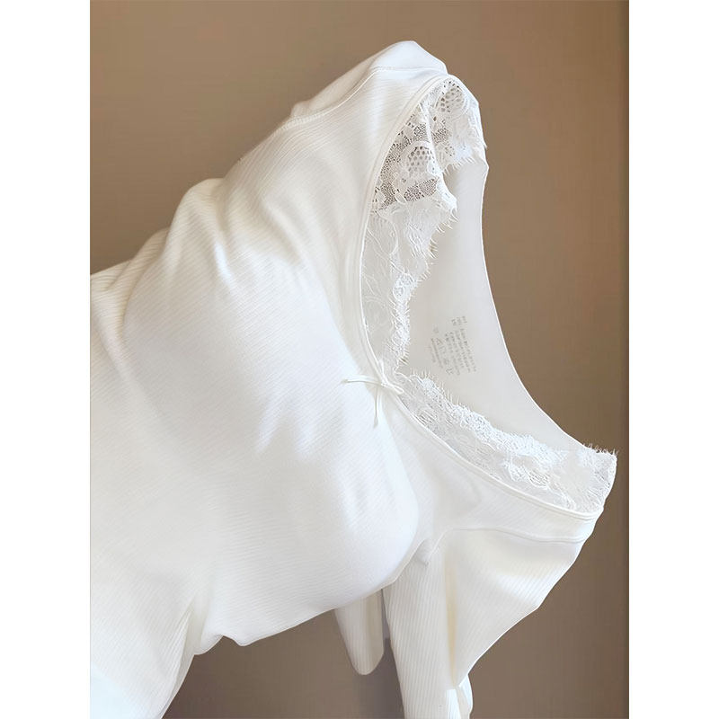 蕾丝V领德绒打底衫女秋冬内搭短款小衫修身磨毛上衣加绒保暖T恤,女装/女士精品,T恤,淘宝优惠券,粉丝福利购,淘宝优惠卷