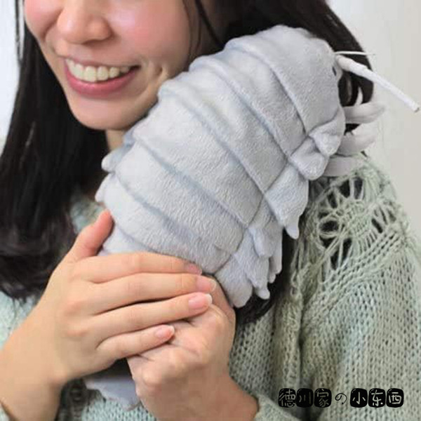 日本代购大王具足虫巨型深海大虱个性整蛊绒毛公仔抱枕布偶L号