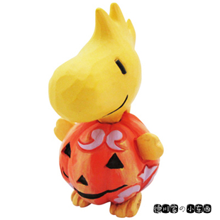 日本代购 Snoopy 糊涂塔克 万圣节南瓜 可爱 卡通 树脂 装饰 摆件