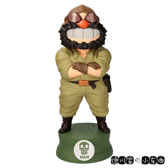 日本代购 宫崎骏 红猪 大胡子 超大 摇头娃娃 可爱 卡通 树脂摆件