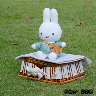 日本代购 Miffy 米菲兔 绿衣 小狗包 可爱 毛绒玩具 公仔 娃娃