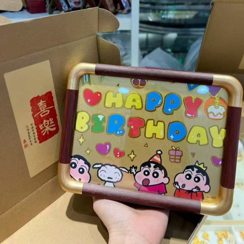 卡通蜡笔小新生日蛋糕造型摆件
