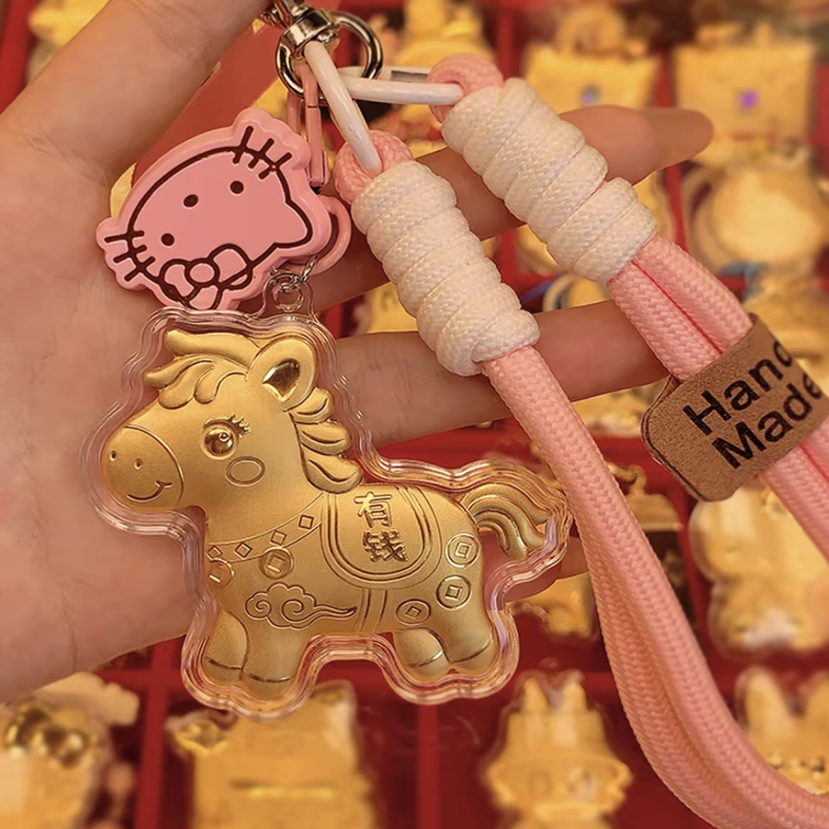 马上有钱包包挂件国潮风