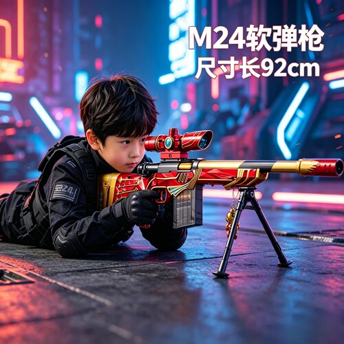 三角洲行动玩具枪m24星之信仰98K抛壳软弹玩具枪狙击枪awm手动下6