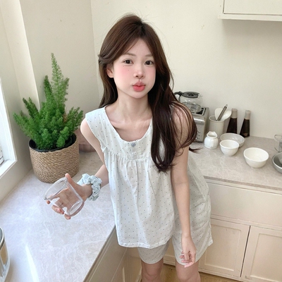 波点纯棉纱睡衣女款夏季2026新款