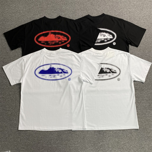 美式潮牌Corteiz恶魔岛马赛克印花短袖街头复古流行百搭T恤欧美