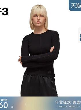 Y-3/Y3山本耀司秋冬季女士运动休闲长袖T恤紧身衣HY1251